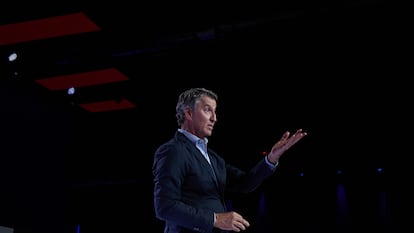 El president del PP, Alberto Núñez Feijóo, durant el XXI Congrés Nacional del Partit Popular.
