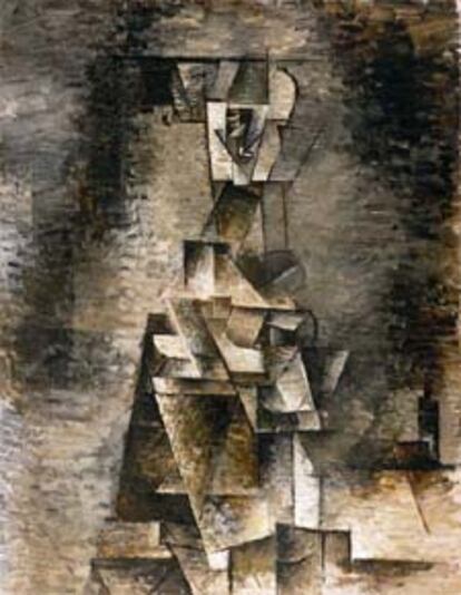 Picasso pintó este cuadro en 1910. Su nombre es <i>Desnuedo femenino</i> y hasta hoy colgaba de las paredes del museo de arte Philadelphia. Colección Louise y Walter Arensberg.