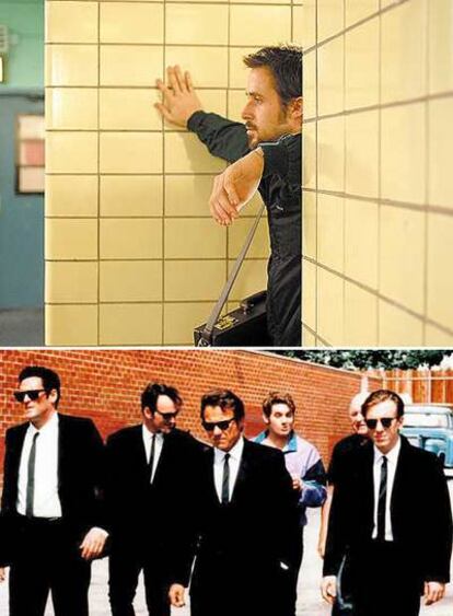 Arriba,<i> Half Nelson. </i>Abajo, <i>Reservoir dogs</i>, de Tarantino, uno de los hallazgos de la historia de Sundance.