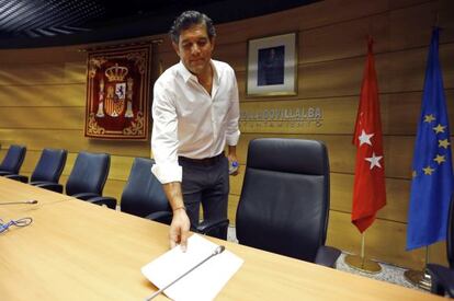 Agustín Juárez, exalcalde de Collado Villalba, presenta su dimisión el pasado 3 de noviembre.