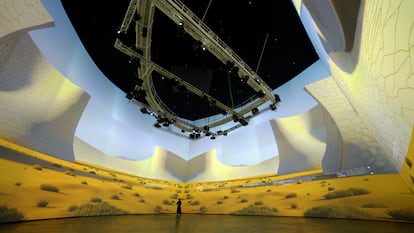 The installation 'Living architecture: Gehry', in the Guggenheim Bilbao. 