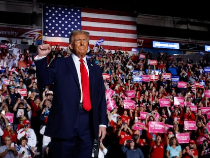Donald Trump en Reading, Pennsylvania, el 4 de noviembre de 2024.