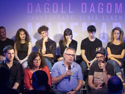 Presentació del musical 'Maremar', de Dagoll Dagom, amb l'equip creatiu i els actors.