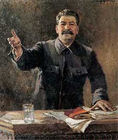 Retrato de Stalin realizado en 1939 por Alexander Gerasimov.