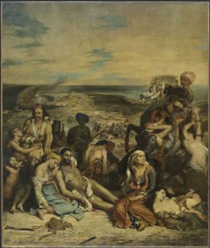 'La matanza de Quíos' (1824), deEugène Delacroix.