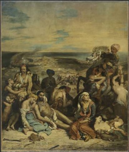 'La matanza de Quíos' (1824), deEugène Delacroix. 