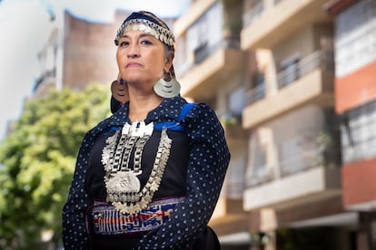 La activista mapuche Moira Millán, en Buenos Aires en noviembre de 2023.