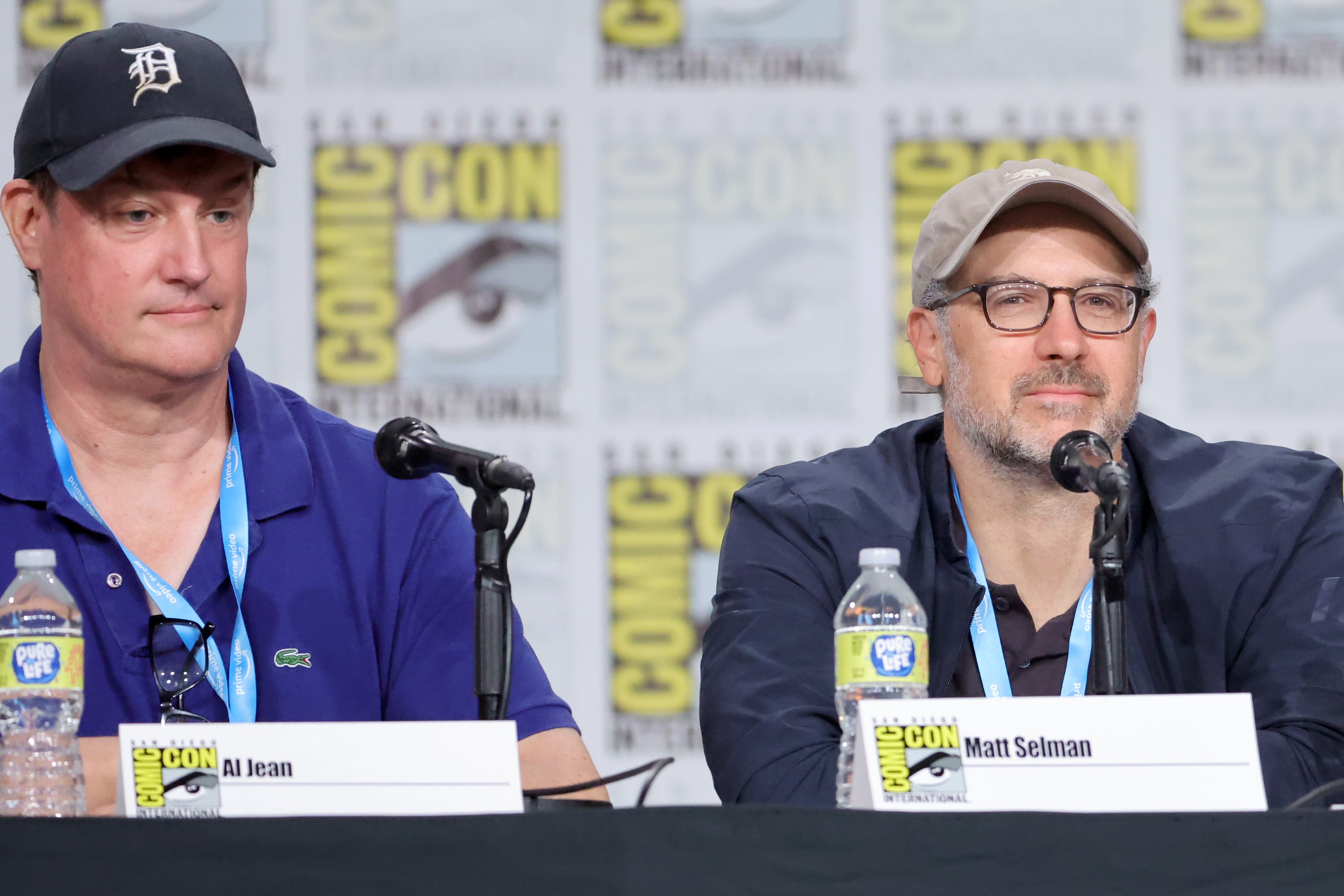 Al Jean y Matt Selman, el antiguo y el nuevo 'showrunner' de 'Los Simpson', en la feria Comic-Con International de San Diego en 2022.