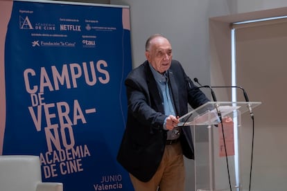 Fernando Méndez-Leite, presidente de la Academia del Cine, este jueves en Valencia.