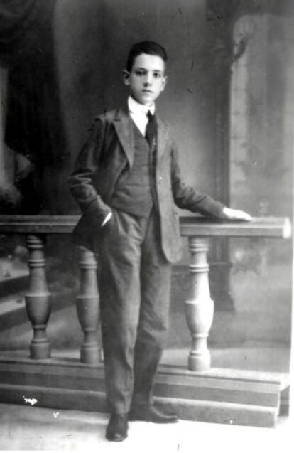 Rafael Méndez, con 15 años, en Madrid.