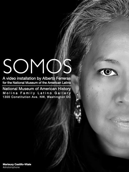 The video installation Somos (We Are), commissioned by the Smithsonian Latino Center.