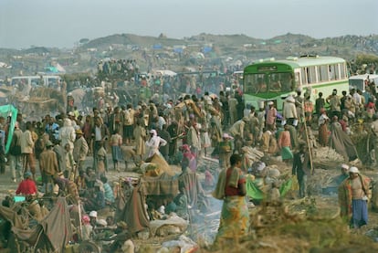 Campo de refugiados en Ruanda. Agosto 2012.