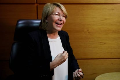 Luisa Ortega Díaz en una entrevista, en Caracas el pasado 10 de agosto.