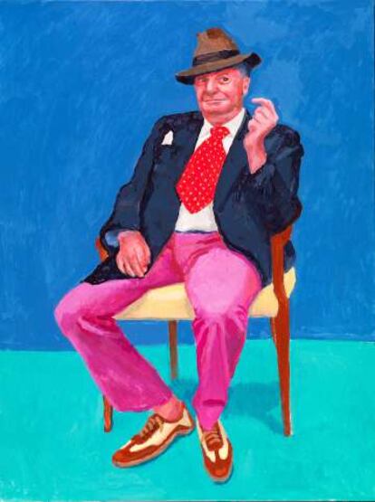 Barry Humphries (2015), de David Hockney. Richard Schmidt