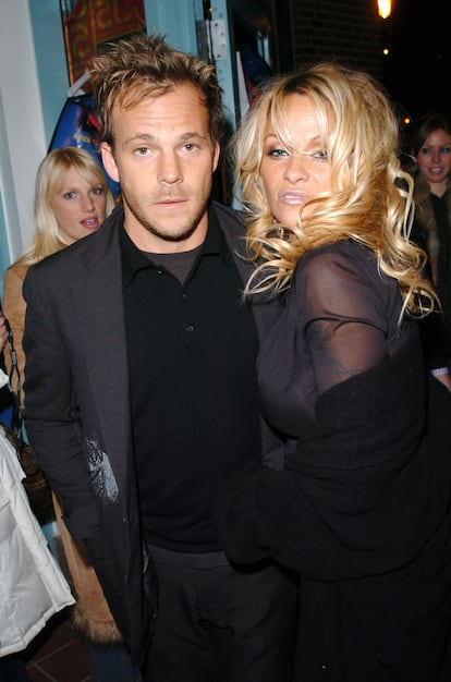 Stephen Dorff y Pamela Anderson en el Festival de Sundance en 2005.