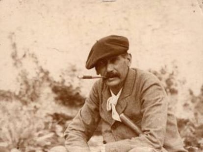 Benito Pérez Galdós, en 1894, en la última visita que realizó a Gran Canaria, en la finca familiar de Los Lirios (monte Lentiscal).