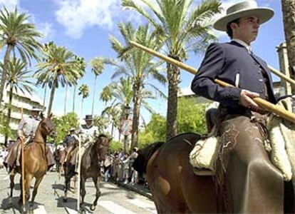 Un aspecto de la Gran Parada Hpica de Jerez.