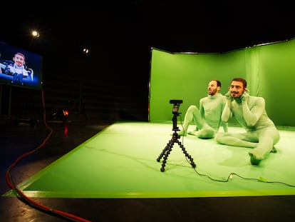 Alfonso Barón (izquierda) y Luciano Rosso, en un ensayo de 'Dystopia'.