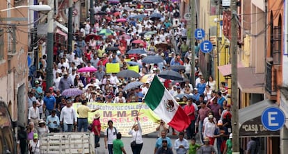 Marcha este martes en Cuernavaca (Morelos).