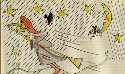 Primera página del cuento 'La bruja Leopoldina'.