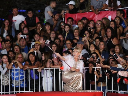 La modelo China Suárez, durante la gala del festival de Viña del Mar en 2019.