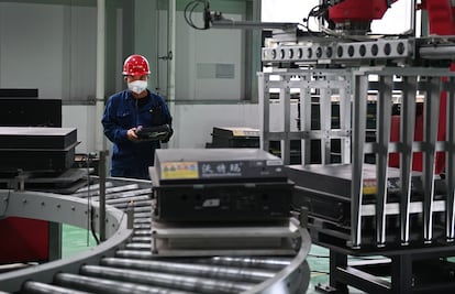 An EV battery recycling plant in Weinan, China.