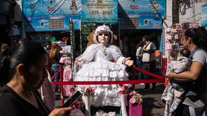 Niño Dios en la calle de Talavera en Ciudad de México, el 31 de enero.