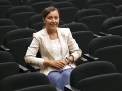 Sofía Gazo, consultora de Anova IT Consulting, durante la entrevista concedida a Efe.