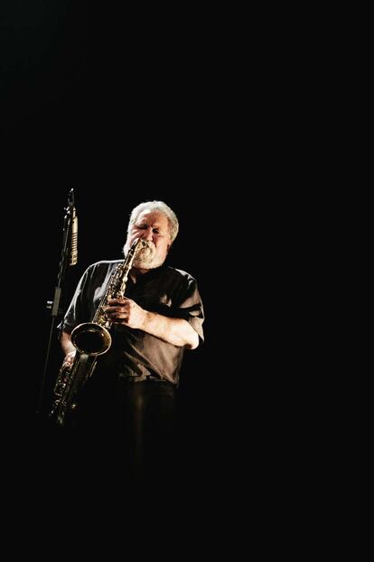 Evan Parker,  en Barreiro.