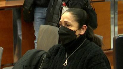 La tonadillera Isabel Pantoja en el Juzgado de lo Penal número 5 de Málaga, donde fue juzgada por un delito de insolvencia punible el 22 de marzo de 2022.