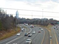 Tramo de la autopista I-77 operado por Ferrovial en Carolina del Norte.