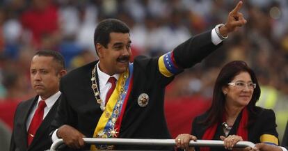 Nicol&aacute;s Maduro y Cilia Flores.