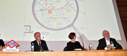 Rafael Fraguas, Ruth Toledano y Forges, durante la presentacin del libro.