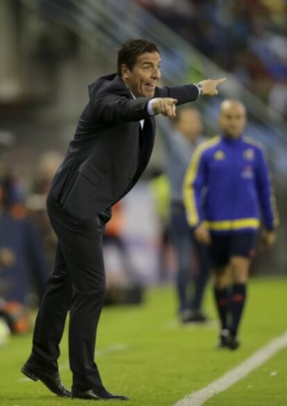 Berizzo, durante el Celta-Barça.