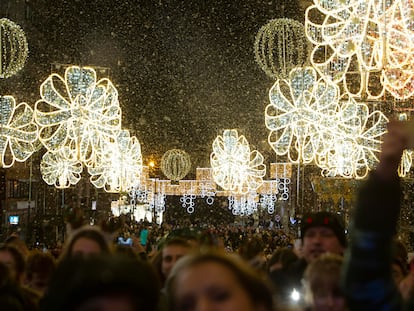 Encendido de las luces de Navidad en Vigo, el 19 de noviembre.