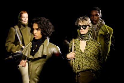 Desfile de Burberry en la semana de la moda de Londres, el lunes 19 de febrero de 2024.