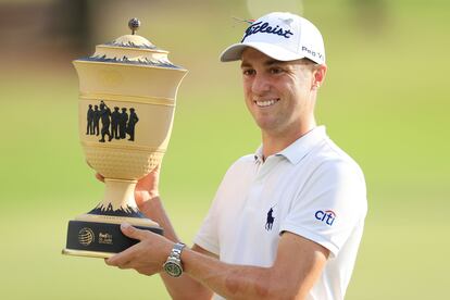 Thomas, con el trofeo en Memphis.