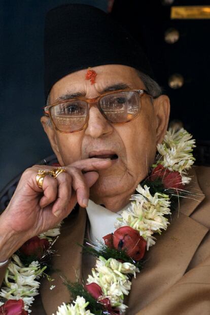 Girija Prasad Koirala, en 2008.