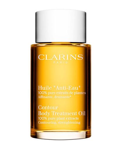 Los aceites se han convertido en un must en nuestras rutinas de belleza. Este de Clarins está hecho a base de extractos naturales de plantas que dejan las piernas suaves y luminosas. (44 euros aprox.)