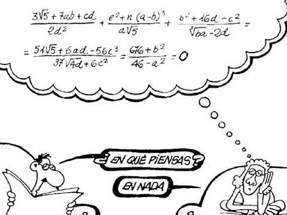 Viñetas de Forges sobre las matemáticas