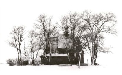 Iglesia de madera en Súzdal, uno de los principados dependientes de la Rus de Kiev, en diciembre de 1983.