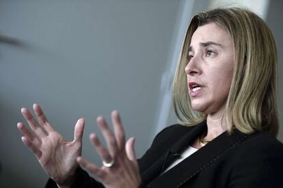 Federica Mogherini, esta semana en Estrasburgo.