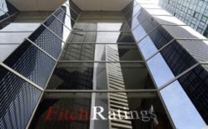 Vista exterior de las oficinas de Fitch Ratings en Nueva York (EE.UU.). EFE/Archivo