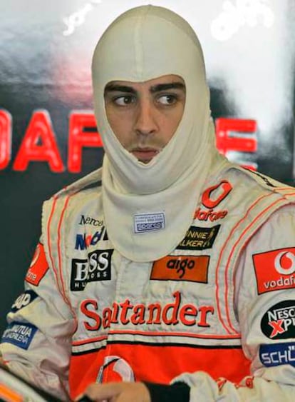 Fernando Alonso, el domingo en el circuito de Indianápolis.