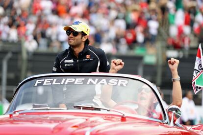 El brasileño Felipe Nasr en el Autódromo Hermanos Rodríguez de la capital mexicana