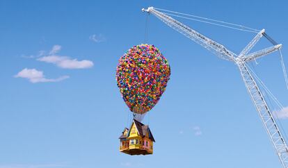 La recreación de la casa de la película 'Up', en una imagen de Airbnb.