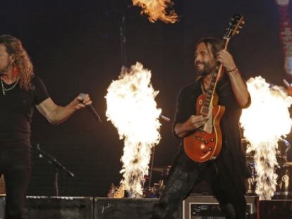 Man&aacute;, durante su concierto en el Barclaycard Center de Madrid. 