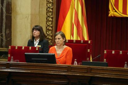 La presidenta del Parlament, Carme Forcadell.