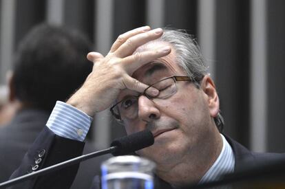 O presidente da Câmara, Eduardo Cunha.