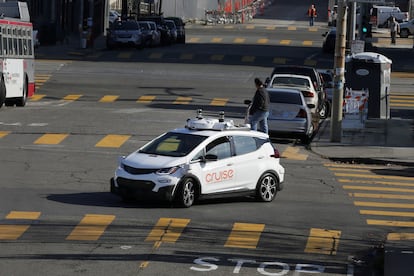 Un coche autónomo de Cruise, durante una demostración en San Francisco, en una imagen de archivo.